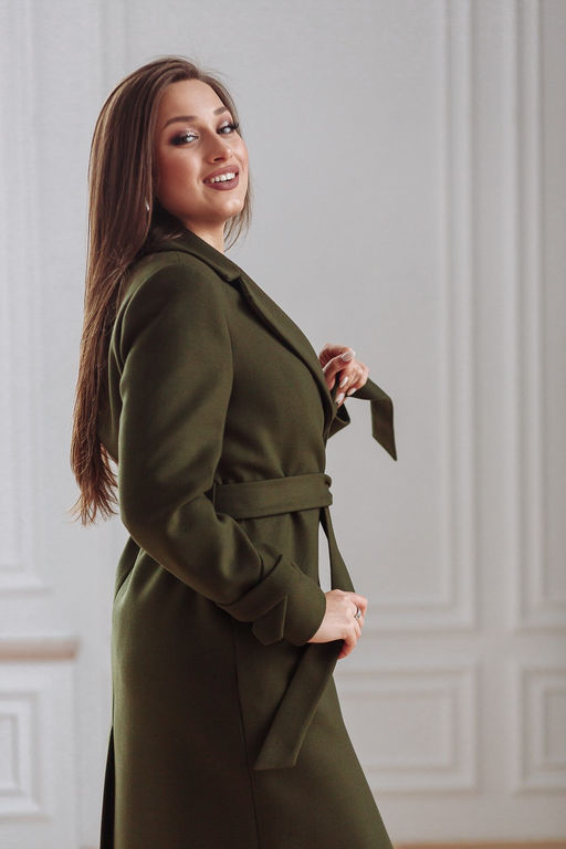 Пальто женское демисезонное 22530 (вино) - Kankan фото 11