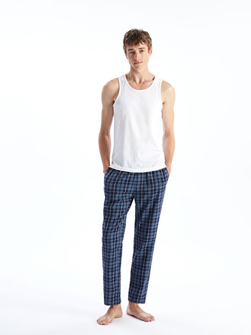 Standart Kal?p Ekose Erkek Pijama Alt