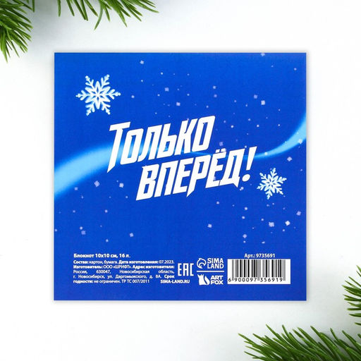 Цена за 20 шт. Блокнот детский, 10х10 см, 16 листов «Врывайся в новый год»