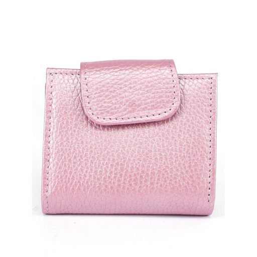 Портмоне женское Croco-ПР-906 натуральная кожа 1 отд, 4 карм, фуксия металлик (259) 265387