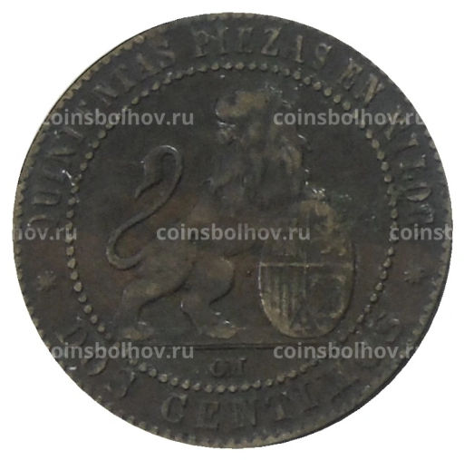 2 сентимо 1870 года Испания