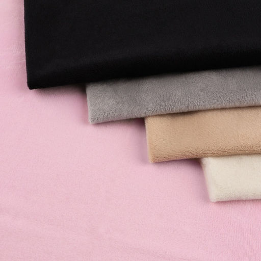 Цена за 2 шт. Лоскут плюш, 50×50 см, 220 г/м, светло-розовый №57