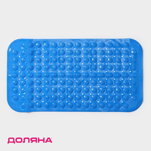 Коврик противоскользящий в ванну Доляна Пузырьки, на присосках, 37?71 см, МИКС