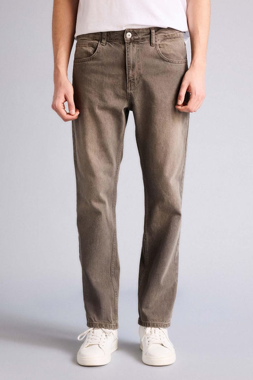 Yumu_ak Dokulu Straight Fit Jean Pantolon - Defacto фото 4