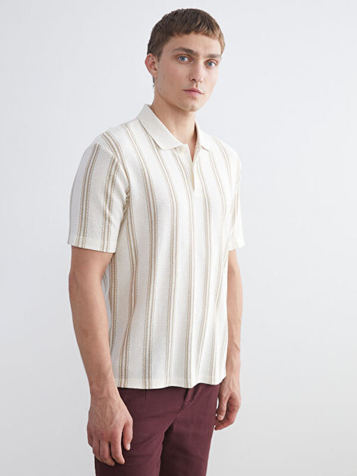 Polo Yaka ?izgili Erkek Ti??rt