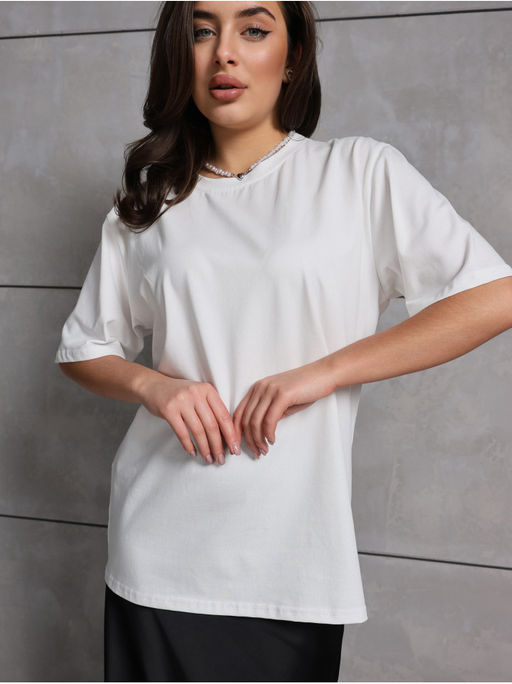 Футболка "Базовая" Экрю женская