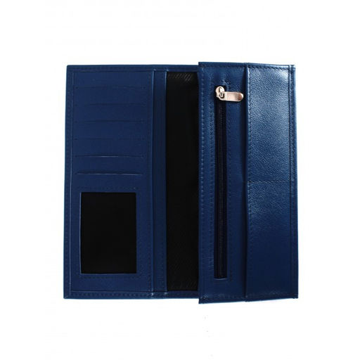 Портмоне мужское Croco-ПР-965 натуральная кожа 3 отд, 10 карм, синий бергамо (47) 264728  фото 3