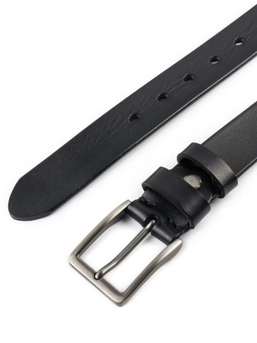 Мужской кожаный ремень Dierhoff ДРК 3053/3-35 Черный - Sergio valentini фото 5