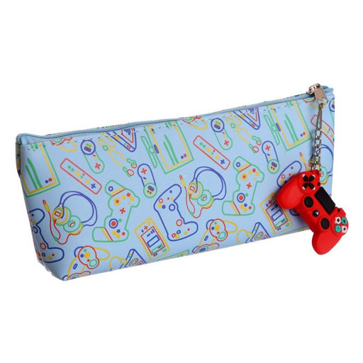 Пенал школьный на молнии «Джойстик», с подвеской, МИКС