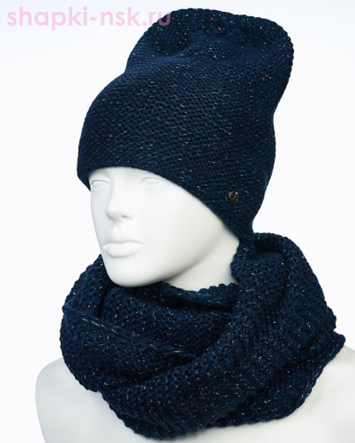 55335-1 Комплект женский (колпак+снуд) (56-58) - Static фото 17