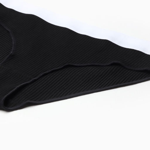 Набор трусов слипы MINAKU рубчик размер 44-46 (белый, бежевый, чёрный) 3 шт.