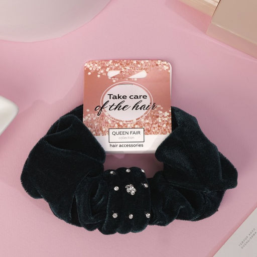 Цена за 3 шт. Резинка для волос «Орбита», бархат