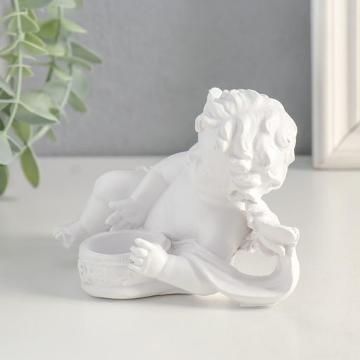 Сувенир полистоун подсвечник Белоснежный ангел МИКС 7,5х13х6 см - Simaland фото 5