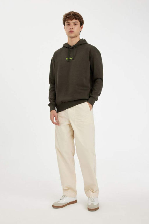 Толстовка свободного кроя с капюшоном Rick and Morty - Defacto фото 2