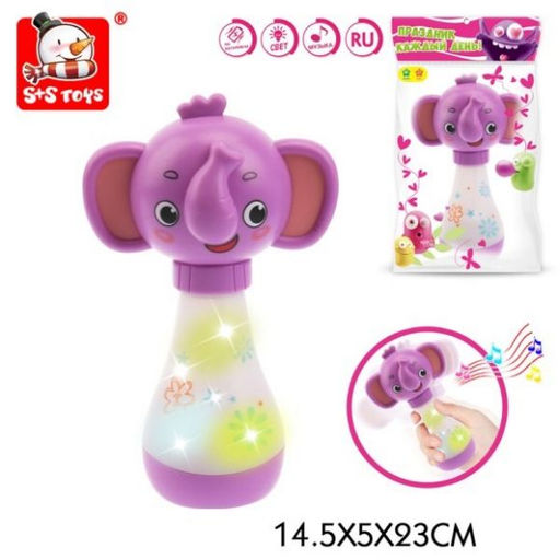 Светящаяся музыкальная игрушка "Слоненок" в пак.14,5х5х23 см арт.200505863