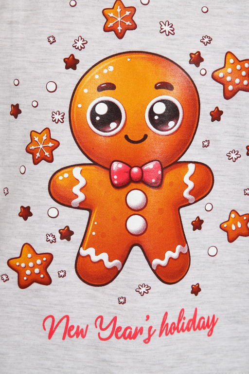 Пижама для девочки ПД-019-073 Кот Новый год