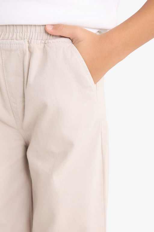 %100 Pamuk Beli Lastikli Gabardin Pantolon Erkek _ocuk - Defacto фото 5