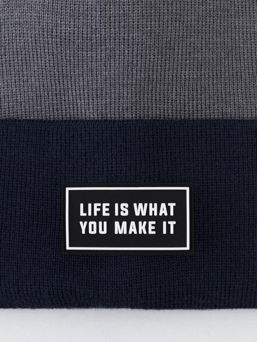 Crockid _ КВ 20426/темно-синий,тем.серый меланж шапка дет  фото 2