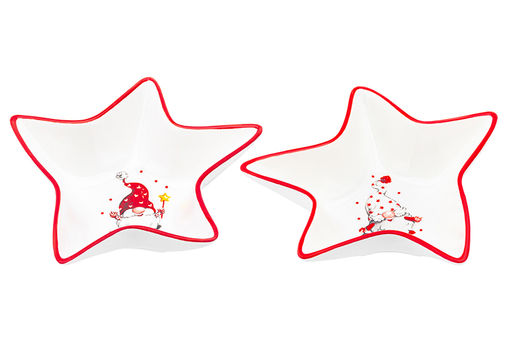 Блюдо сервировочное 2 пр. 130 мл 14*14*3,5 см Весёлые гномики - Elan gallery фото 17