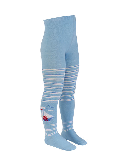 (Omsa) Collant 13P64-1 с рисунком (кораблик/якорь)