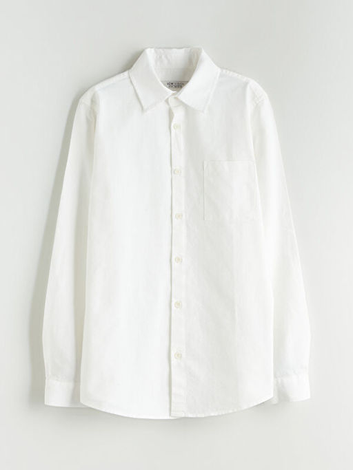 Basic Uzun Kollu Erkek ?ocuk G?mlek