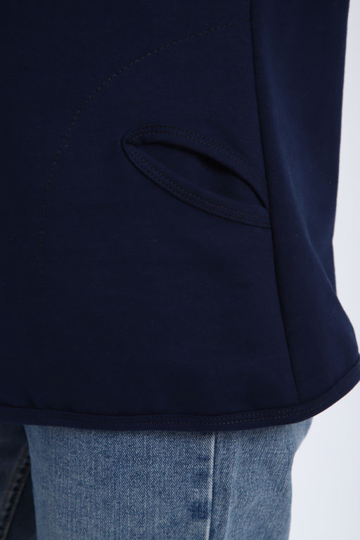 Кофта женская из футера 2-н Анфиса темно синий