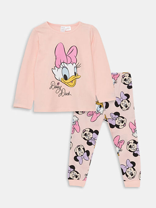 Daisy Duck Bask?l? K?z Bebek Pijama Tak?m?