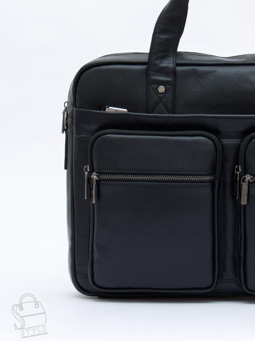 Портфель мужской кожаный 815XXL black Fuzhiniao