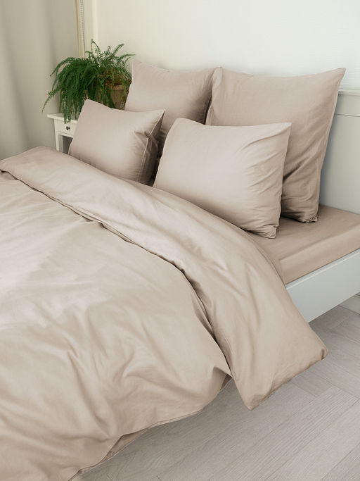 Наволочки сатин 70x70 (2шт) бежевый сатин - Denastia фото 5