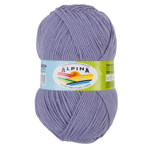 Пряжа ALPINA VERA 55% акрил, 45% хлопок 5 шт. х 100 г 280 м 15 м