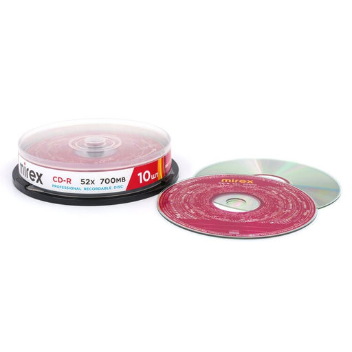 Цена за 2 шт. Диск CD-R "Mirex" 700Mb, 52х (10 шт. в боксе)