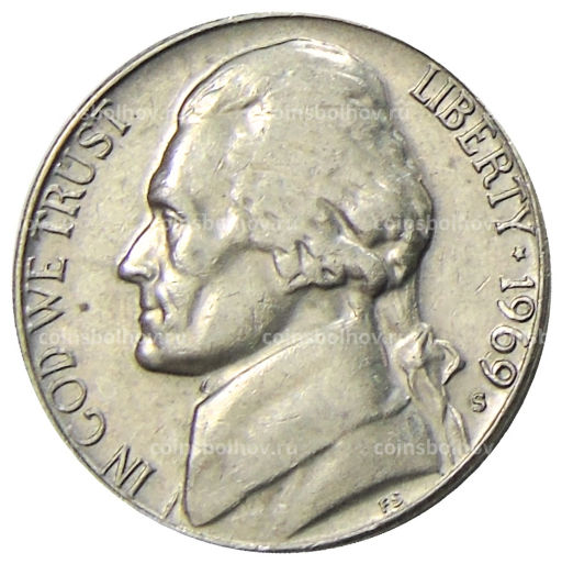 5 центов 1969 года S США