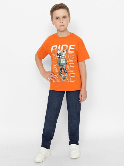CRB wear/CWKB 63673-29-384 Футболка для мальчика,оранжевый/Ex.Cherubino  фото 2