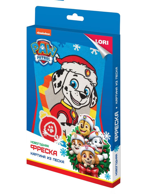 Цена за 2 шт. Фреска новогодняя Праздничный Маршалл, Щенячий патруль