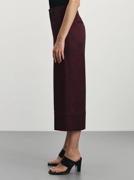 Укороченные брюки из хлопка / Zarina  фото 4