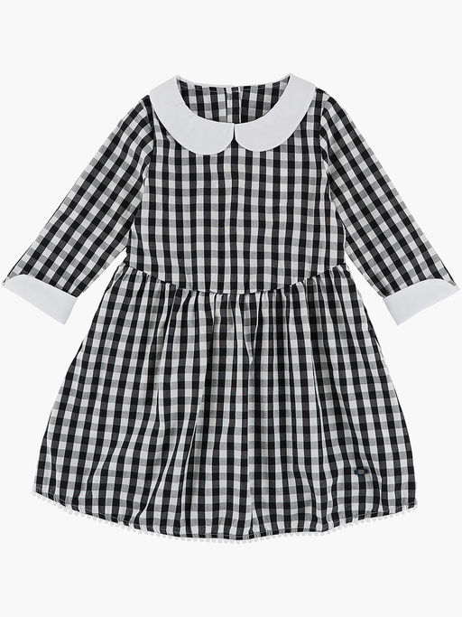 Платье для девочки в клетку UD 2676 синий - Mini maxi фото 6