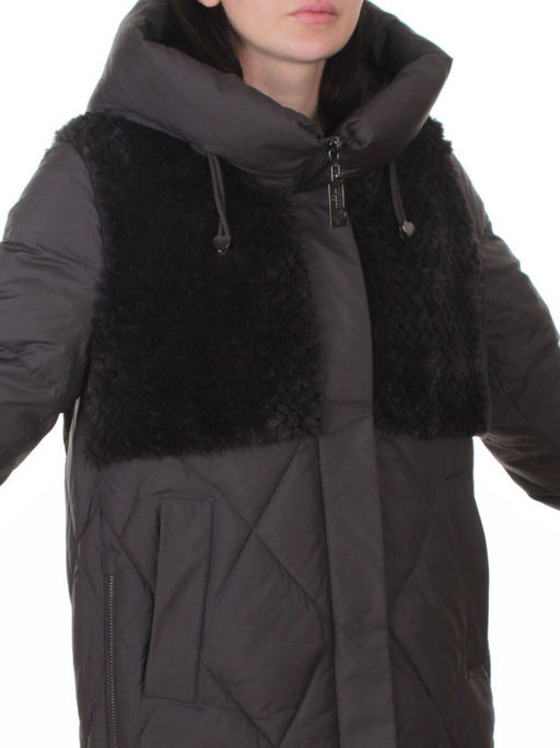 M-8800 DK. GRAY Куртка зимняя стеганная женская (150 гр. холлофайбер)