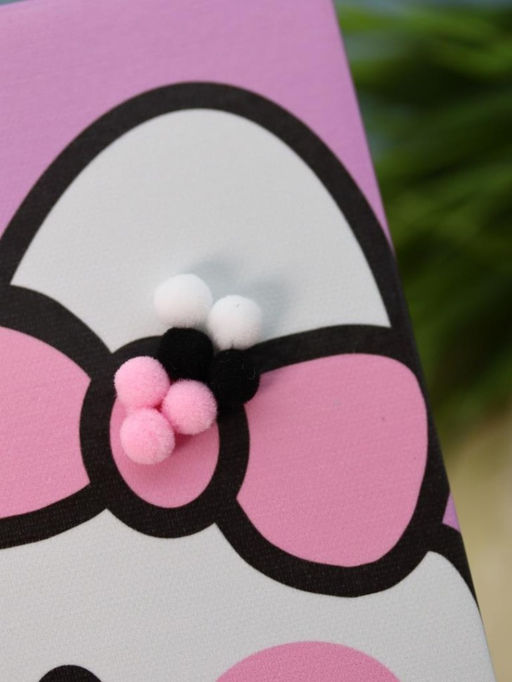 Картина из помпонов на подрамнике Draw Me! Cute cat, (20 х 20 см)