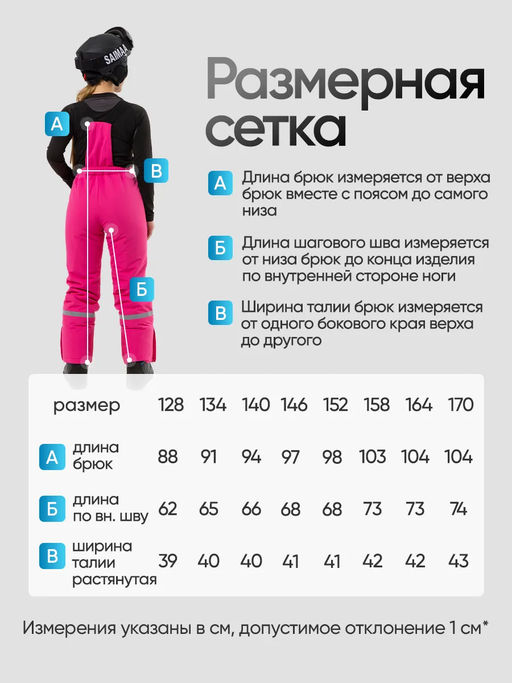 Костюм детский зимний горнолыжный для девочки, "Saimaa", розовый