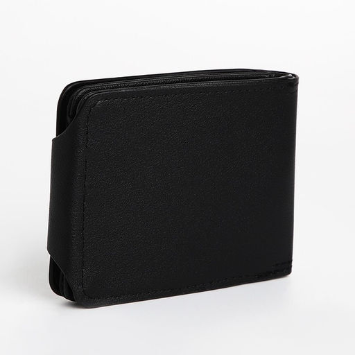 Портмоне мужское на магните, отдел для купюр, для карт, для монет, цвет чёрный - Simaland фото 2