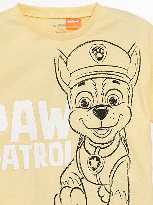 Bisiklet Yaka Paw Patrol Bask?l? Erkek Bebek Ti??rt - Waikiki фото 4