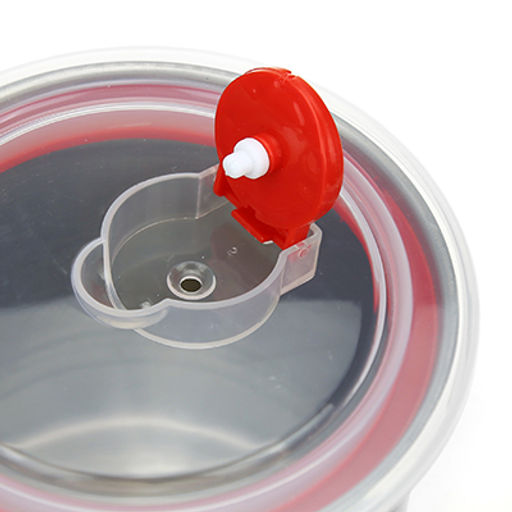 Банка для сыпучих продуктов из нержавеющей стали 1,8л, д12,5см, h17см, крышка пластмассовая с пароотводом, цветной корпус, зеленый, в коробке (Китай) - Домашняя мода фото 5