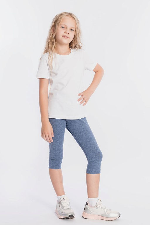 Велосипедки с лайкрой М21418Лб Белый - Елена фото 2