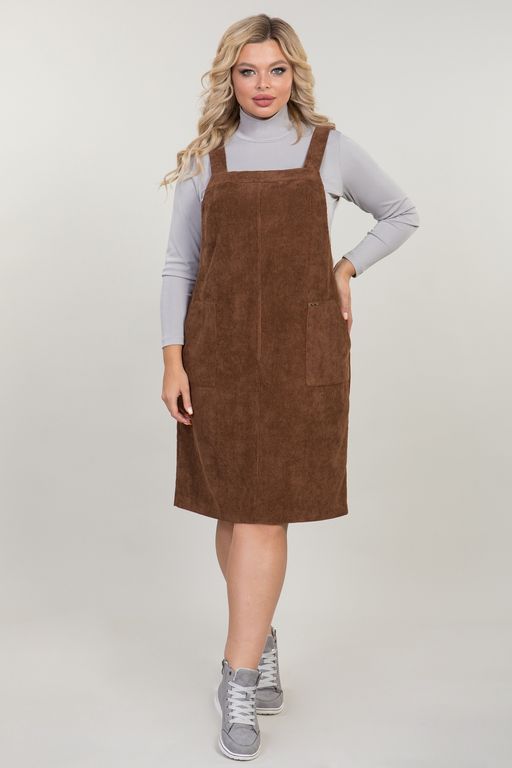 Сарафан 1040 коричневый - Novita фото 2