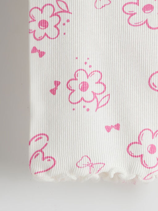 Bask?l? K?z ?ocuk K?sa Tayt 2li