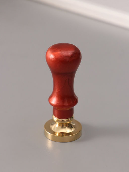 Печать для сургуча с пластиковой ручкой «Венок с буквой A», 2.5×2.5×6.3 см