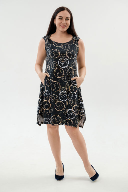 Платье женское из кулирки Кэтрин кольца макси - Амадэль фото 2