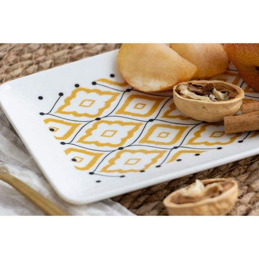 Блюдо керамическое «Орнамент», 20.5×12.5×1.8 см