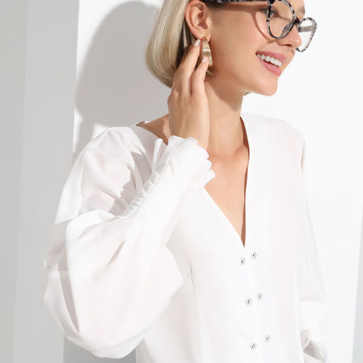 Блуза Стильный диалог (вайт) - Charutti фото 3