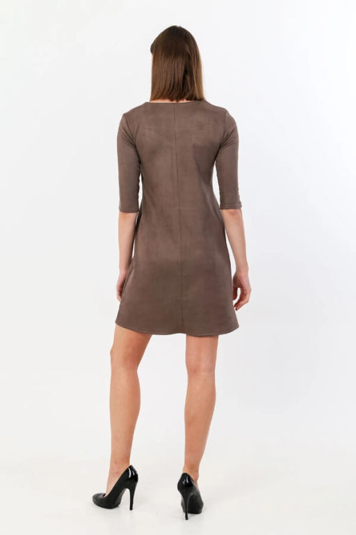 Платье женское, цвет коричневый